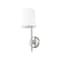 Z-Lite Winward 1 Light Wall Sconce, Brushed Nickel & White 816-1S-BN - alternate 2